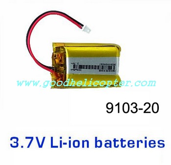 shuangma-9103 helicopter parts battery 3.7V 300mAh - Click Image to Close
